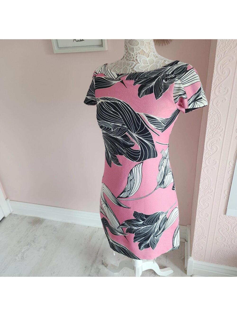 Yoana Baraschi Pink Black white dress adorable BEAUTIFUL 4